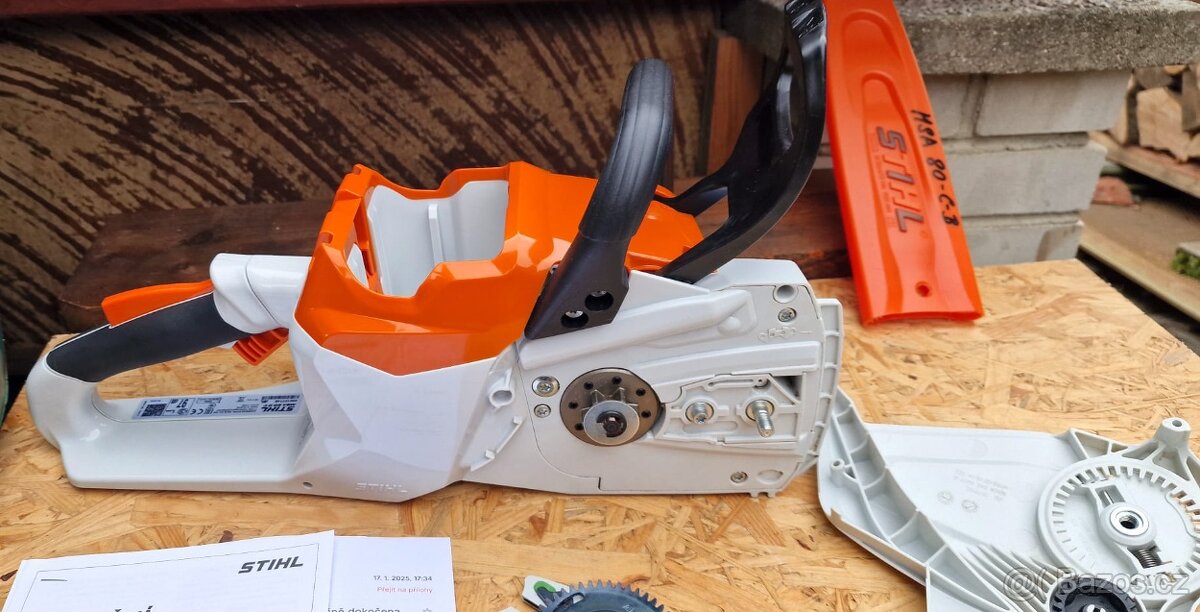 Prodám AKU pilu STIHL MSA 80 C - B solo.
