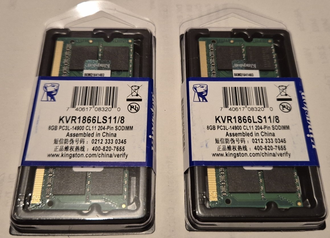 Paměť Kingston DDR3L 8GB 1866Mhz SODIMM nevybalené