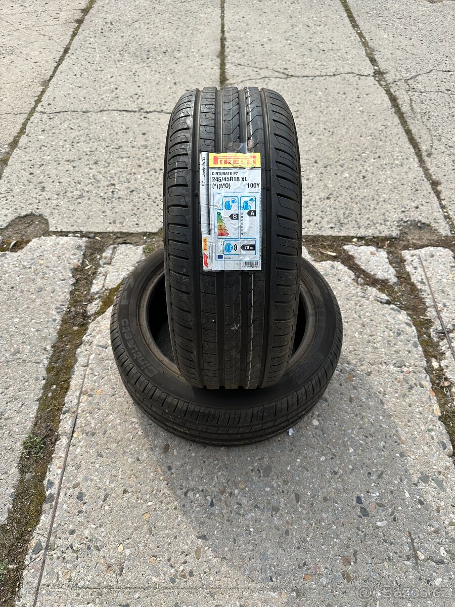245/45 r18 Pirelli 100Y Homologace Mercedes 2 ks