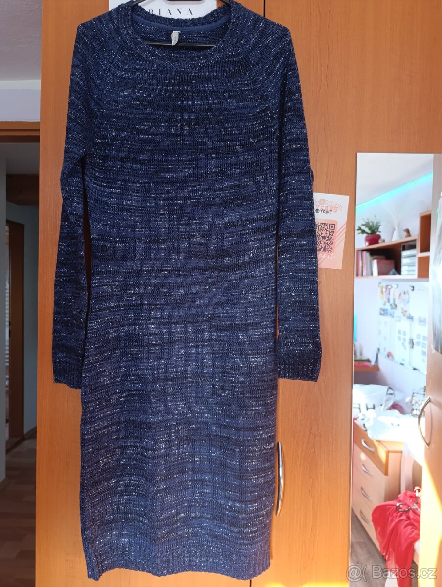 Šaty modré ( velikost ;M)