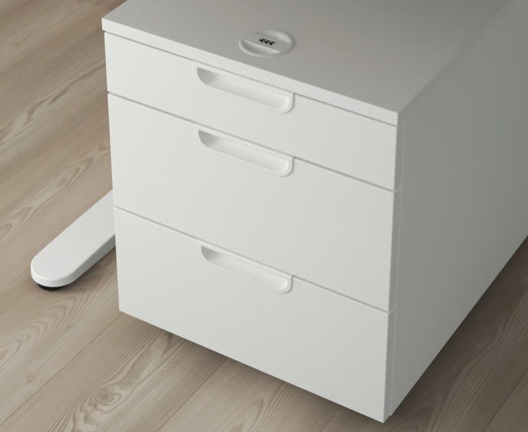 IKEA GALANT, zásuvkový díl na kolečkách, jako nový