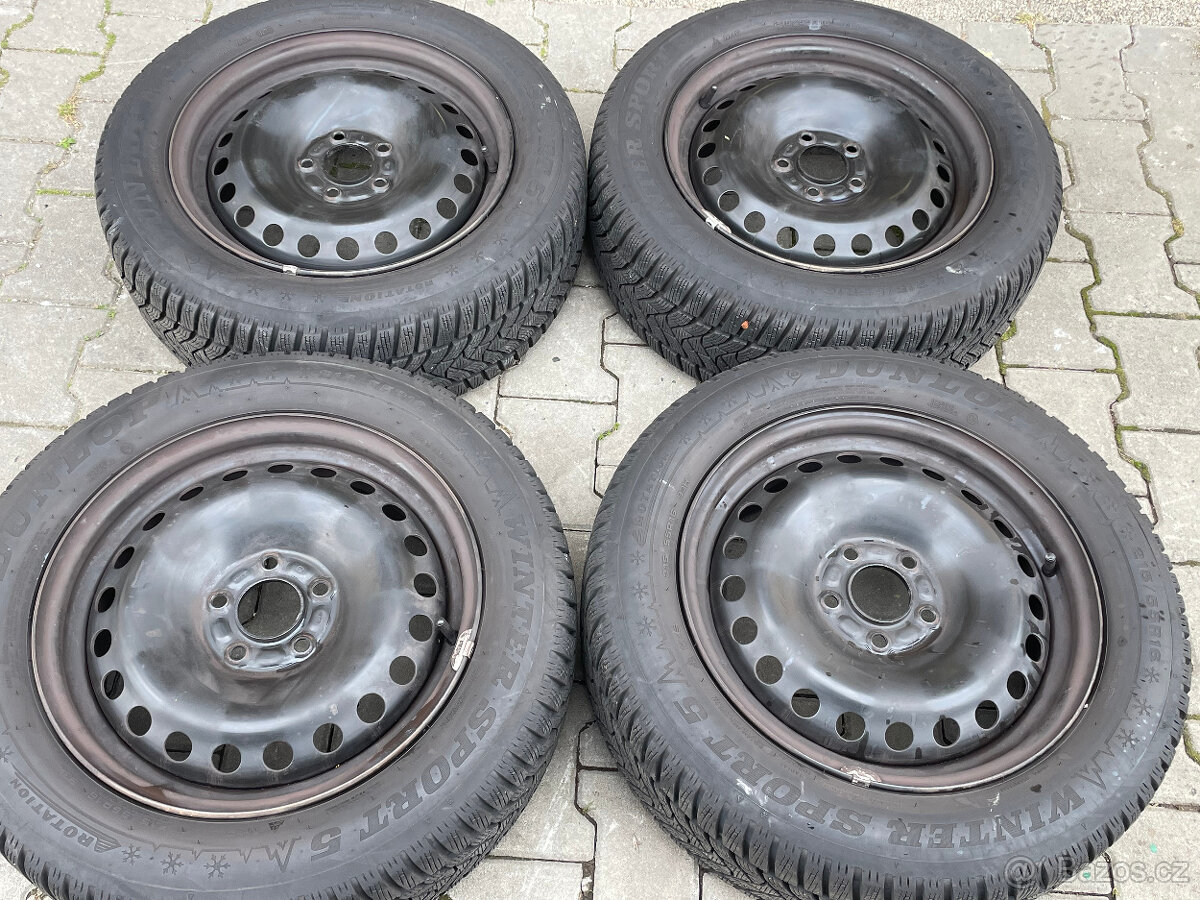 Zimní sada 5x108 et50 Ford 215/55 R16 Dunlop Winter Sport