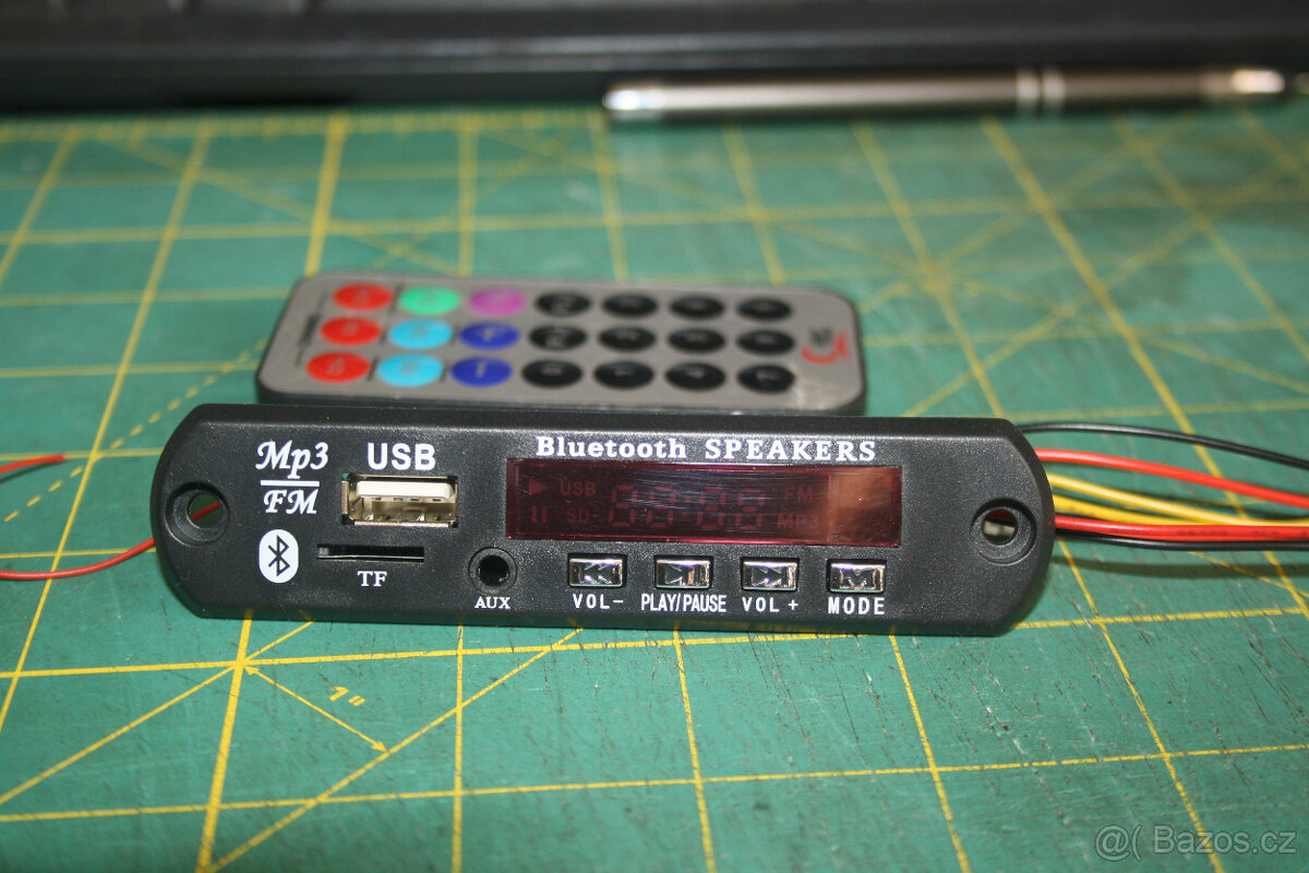 MODUL BLUETOOTH PŘEHRÁVAČ MP3 AUX RÁDIO USB DÁLKOVÉ OVLÁDÁNÍ