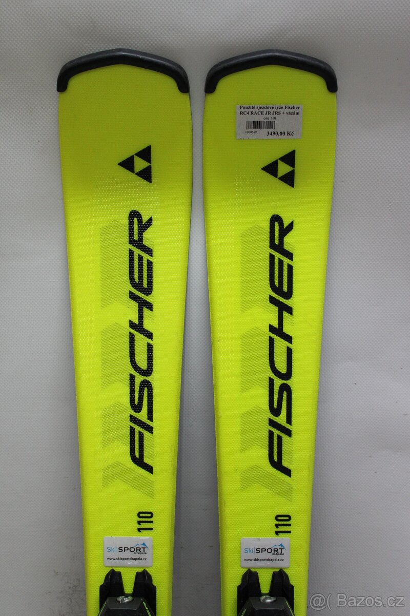 Dětské sjezdové lyže Fischer RC4 RACE JR JRS délka 110 cm