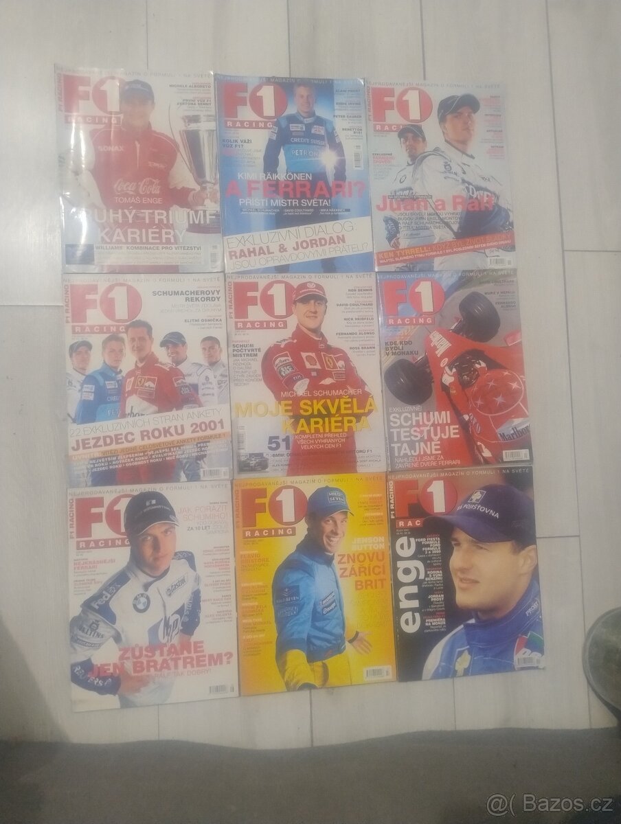 F1 racing časopis ročníky 2001,2002