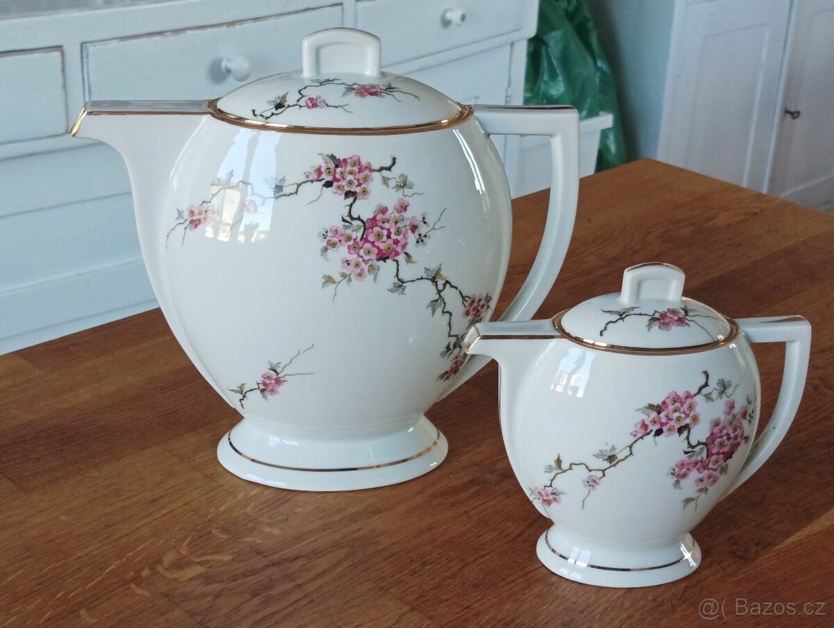 ART DECO PORCELÁNOVÉ KONVIČKY UNION PORCELAINIERE UNIQUE LIM