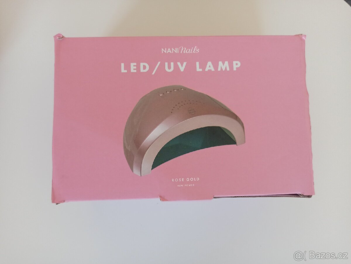 UV /LED lampa pro nehtovou modeláž rosegold 24/48 W