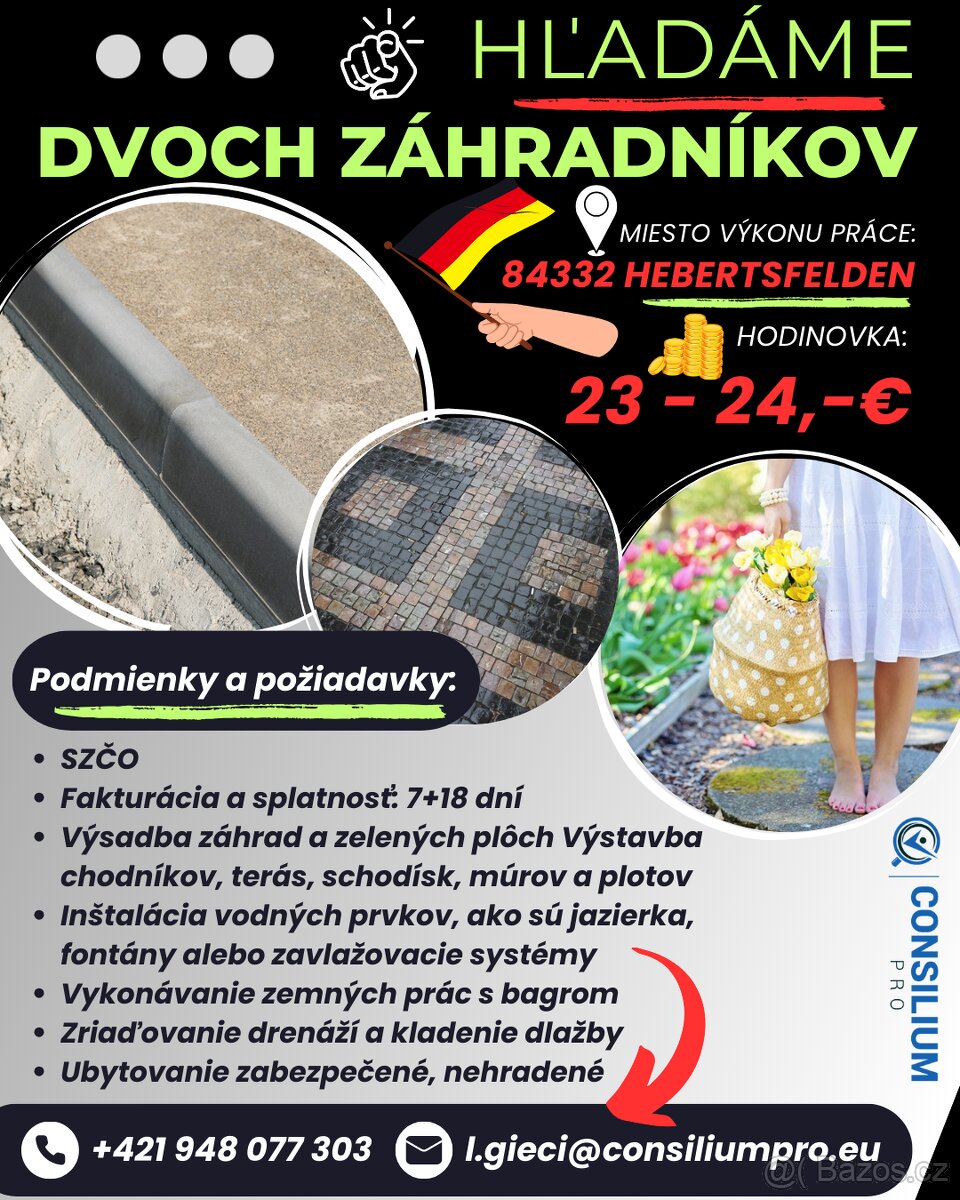 Hľadáme dvoch záhradníkov.