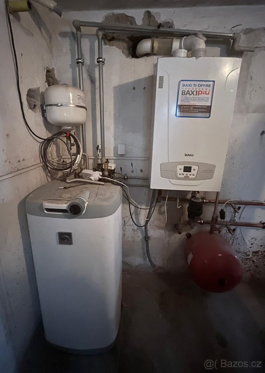 plynový kotel Baxi + bojler