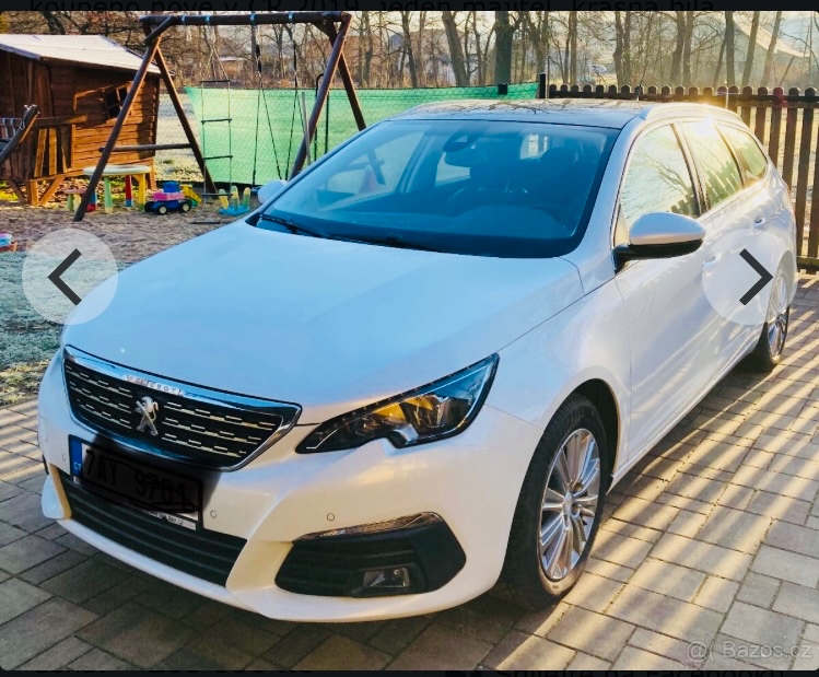Peugeot 308 SW, Allure, panorama, ČR, perleťová metalíza