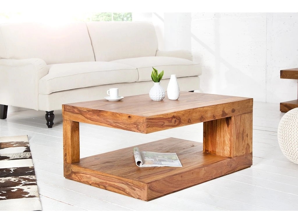 Masivní konferenční stolek - palisandr 90x60cm