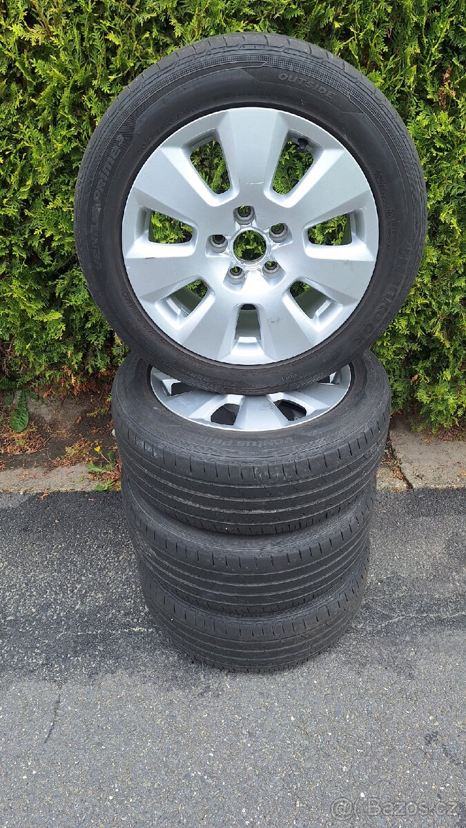 Alu kola originální Audi 5x112 včetně pneu 205/55 R16
