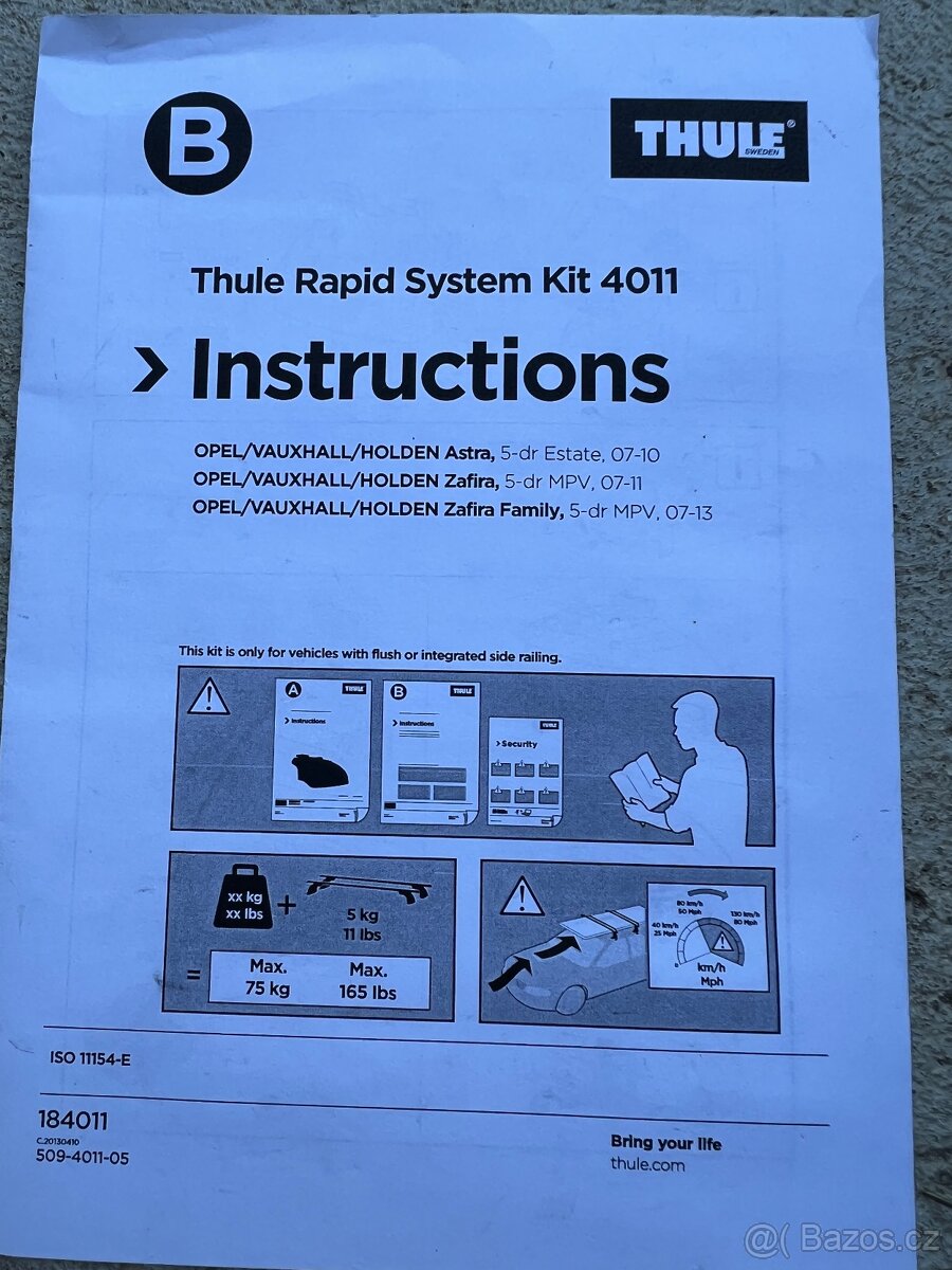 Nosice Thule Rapid system Kit 4011