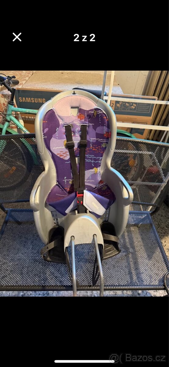 Dětská sedačka na kolo