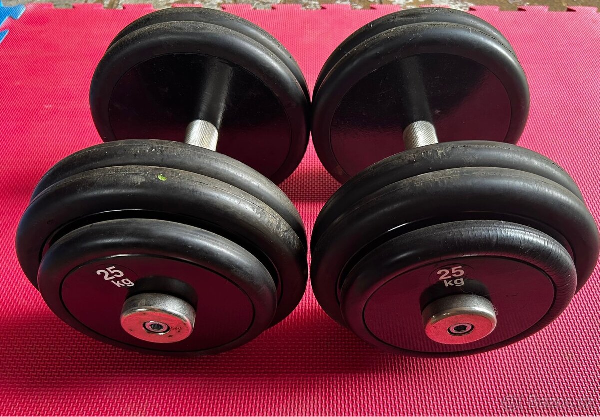 Profi činky 2x25kg