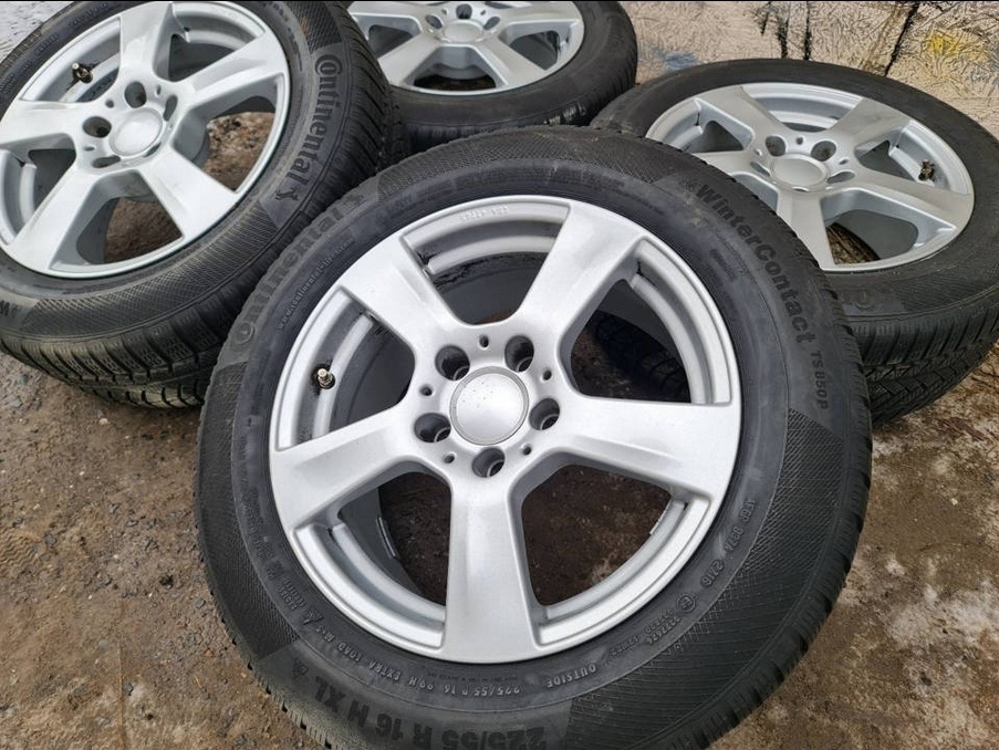 zimní Alu kola disky orig Brock Volkswagen 5x112 7,5jx16