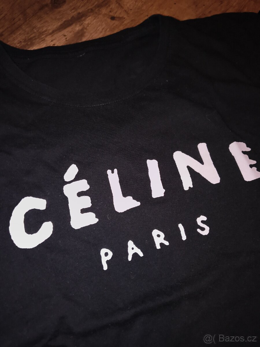 Černé tričko Céline, vel L/40
