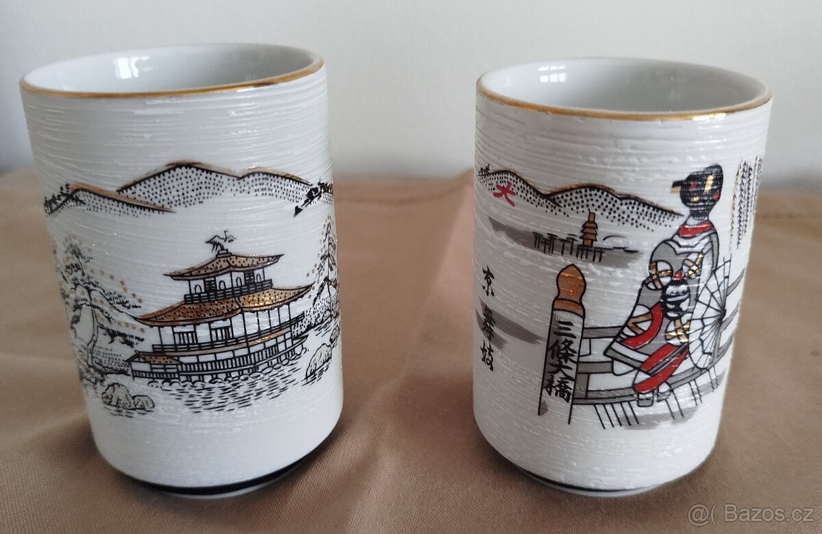 Japonské čajové hrníčky- 2 kusy