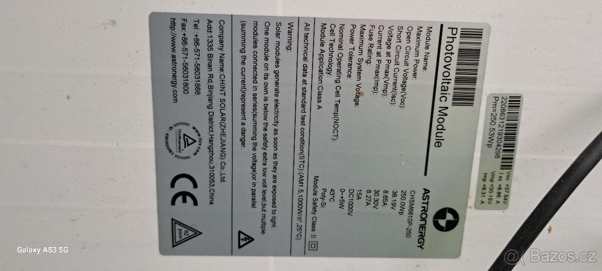 fotovoltaický panel