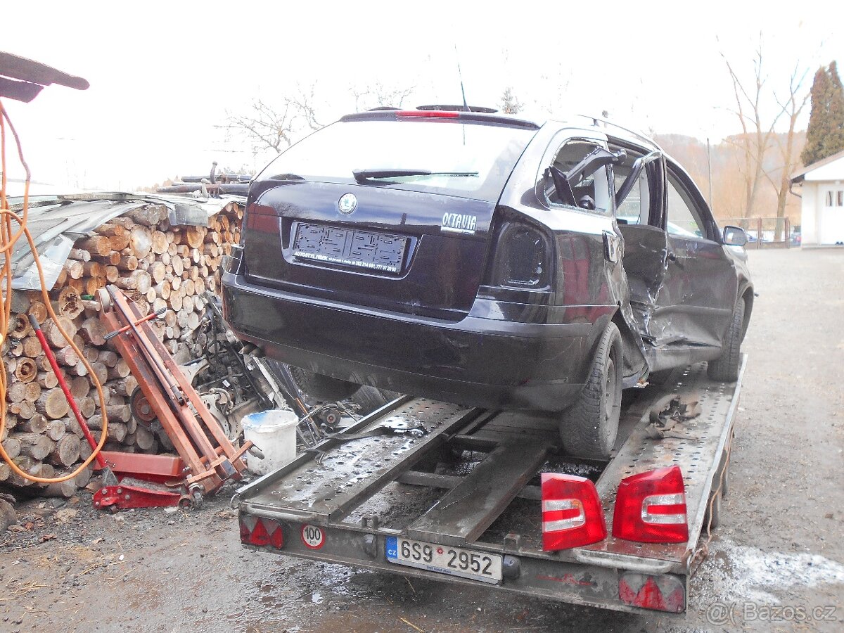 nd z škoda octavia 2 1.2tsi cbz černá bílá sahara