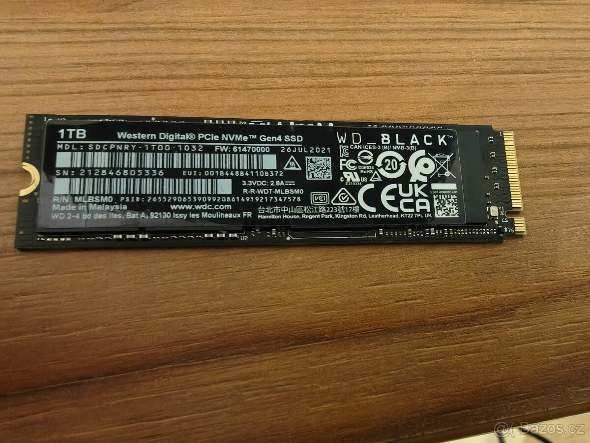 SSD NVMe WD 1 TB