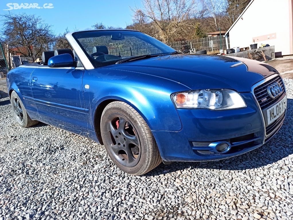 Audi A4 B7 Cabrio, kabrio 2.0 TFSI 147KW veškeré náhradní