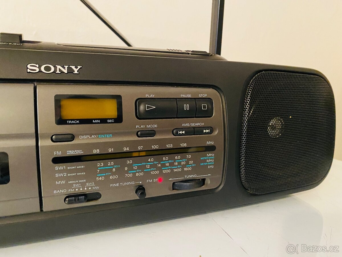 Radiomagnetofon/CD Sony CFD-55MKIIs, 90.léta