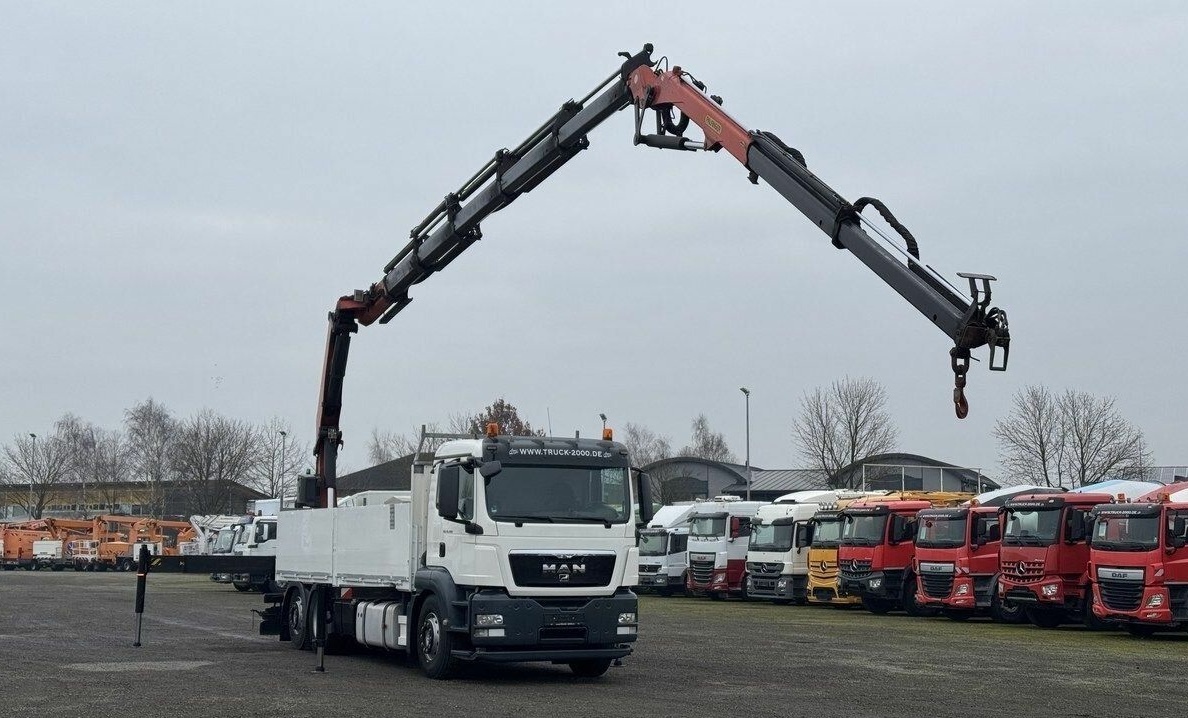 MAN TGS 26.400-6x2–Valník+HR-PALFINGER PK 27002 SH+Jib 25m