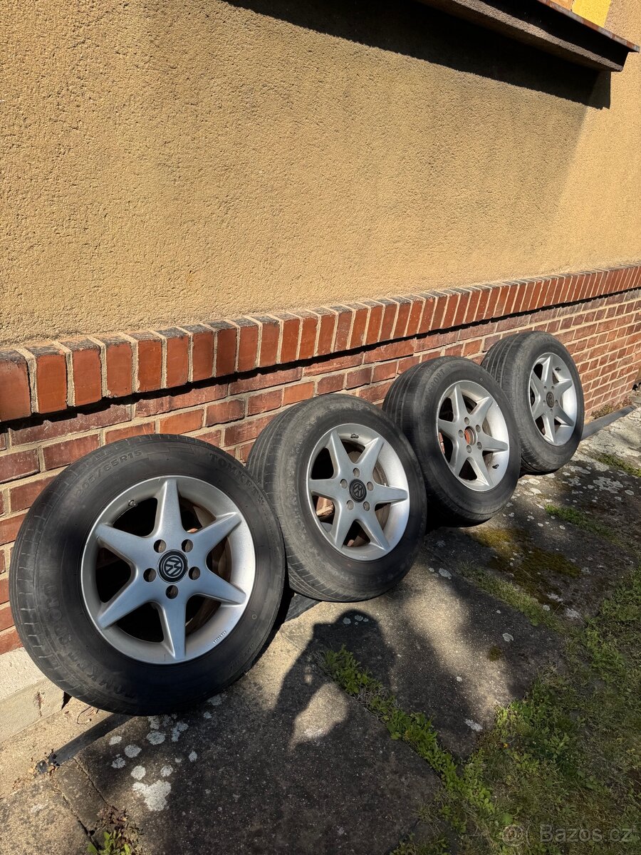 Alu kola r15, 5x112 + letní pneu 205/65 R15