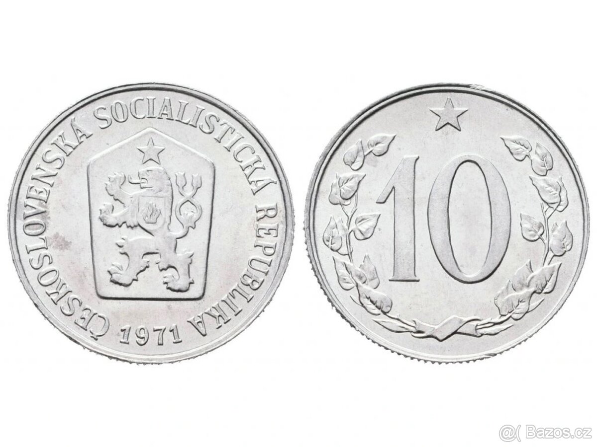 10 haléř zběratelská mince