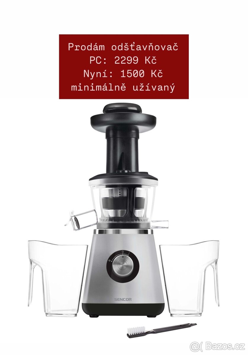 Odšťavňovač šnekový - SENCOR SSJ 4041BK