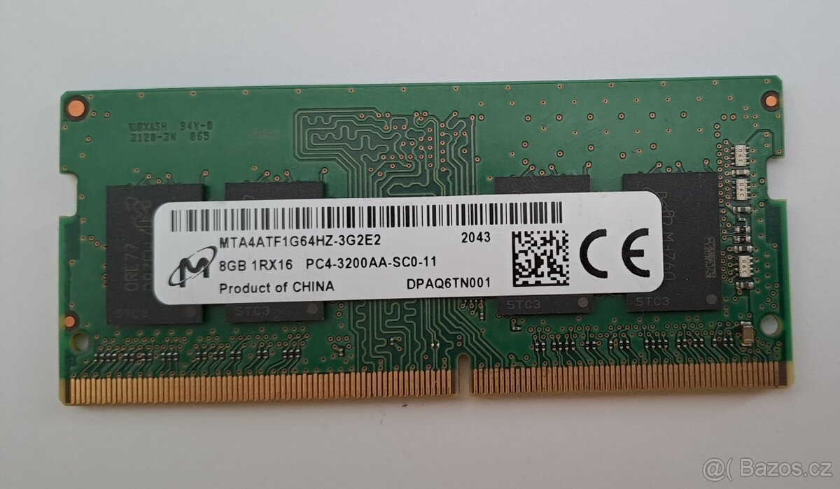 Paměť Micron SODIMM DDR4 8GB 3200MHz