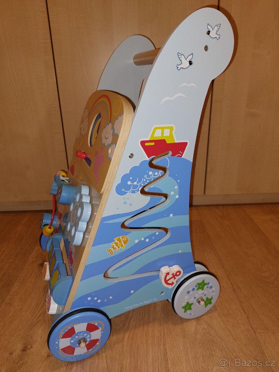 Prodám dětské dřevěné chodítko Bigjigs Baby