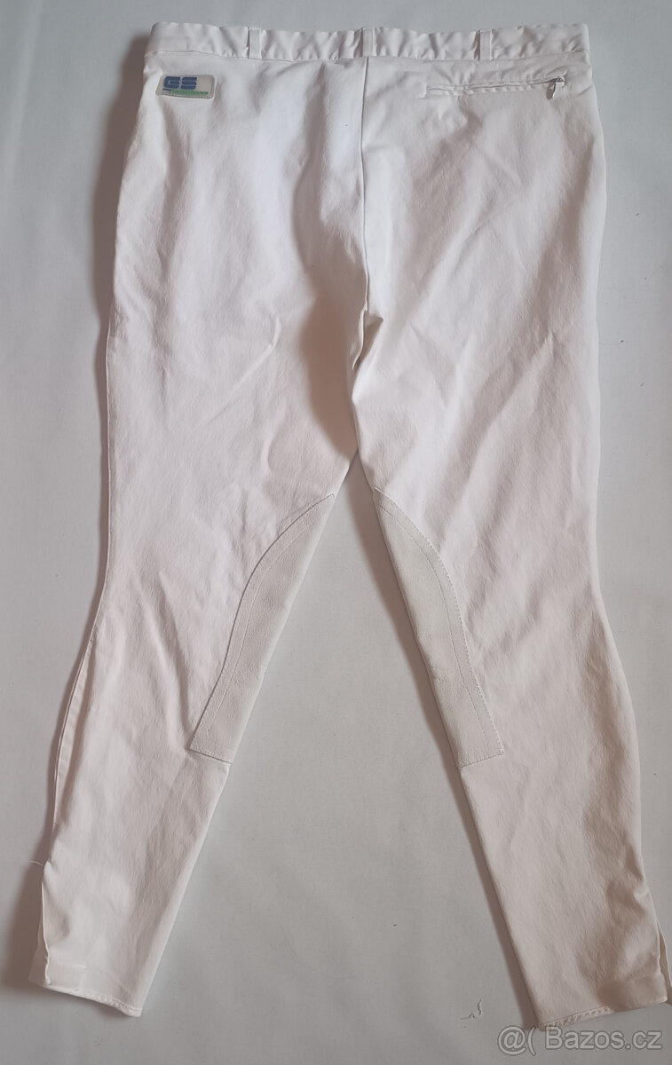 Závodní bílé rajtky George Schumacher vel.48/50