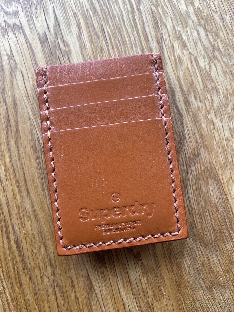 Superdry kožené pouzdro na karty