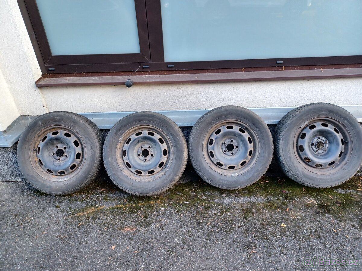 Zimní kola koncern - 5x100 r15, ET 38 + gumy 195/65R15 91T