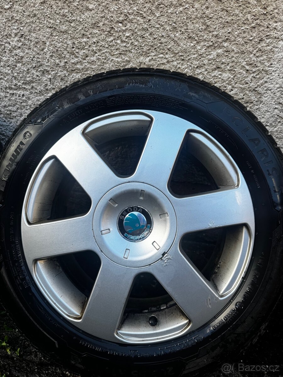 Alu kola na Škoda Octavia R16 + zimní pneu