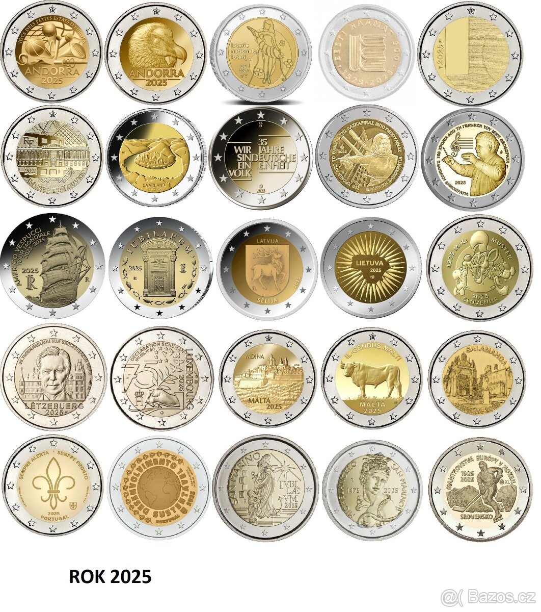 Euro pametni mince 2025 - mozne predani v Praze