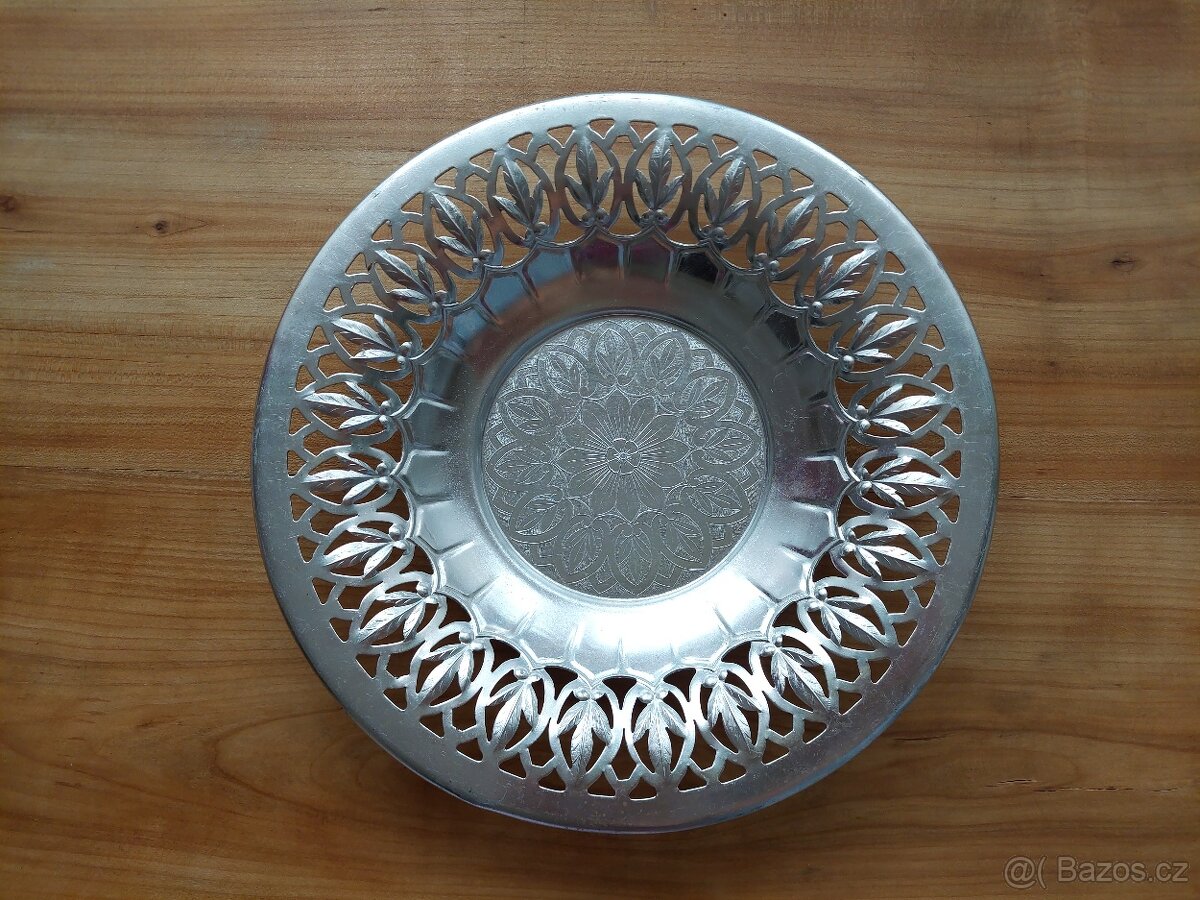 Starožitný retro hliníkový talíř SSSR CCCP - SLEVA