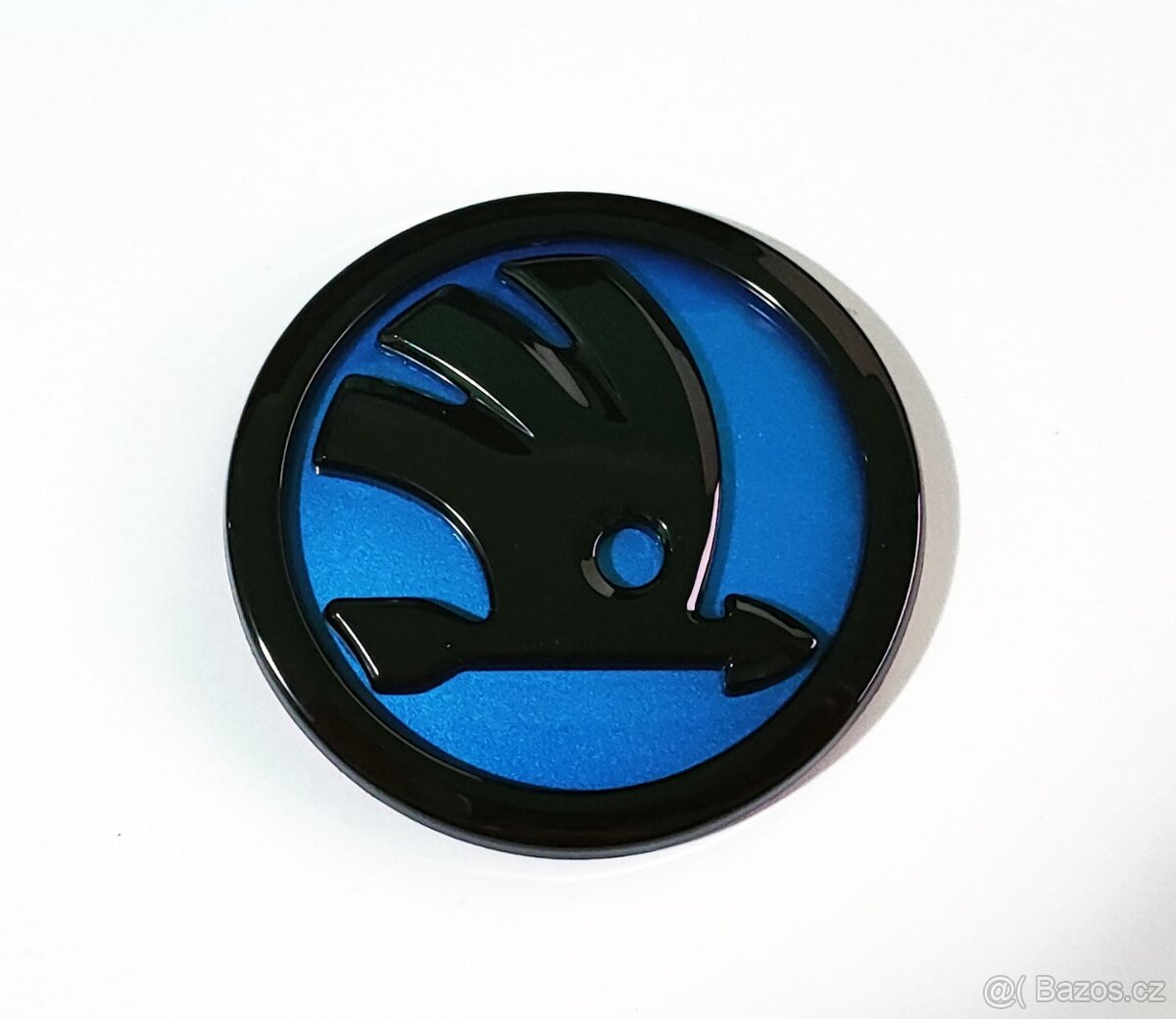 Znak Škoda modrý 90mm