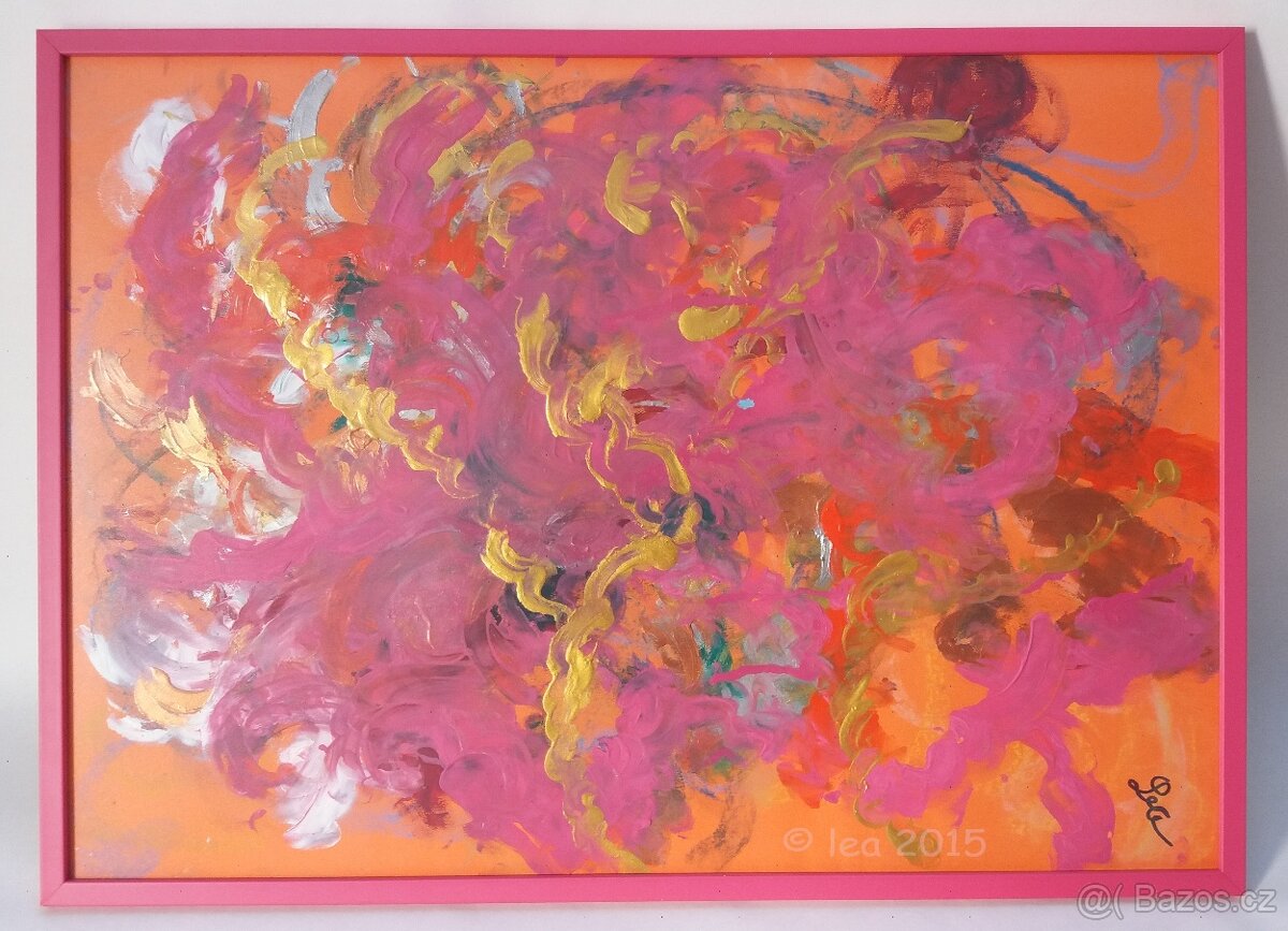 Nevidomá malířka Lea-obraz Geniální nápad 2015