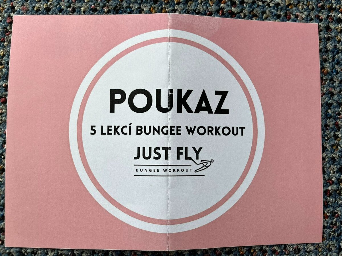 Poukaz na 5 lekcí bungee workout