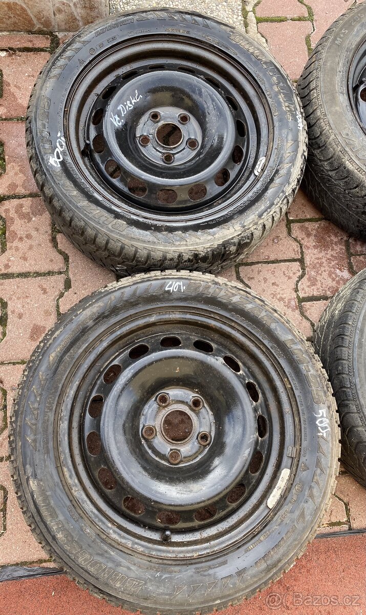 2ks sada kol, zimní, Bridgestone Blizzak LM25 205/55 R16 91