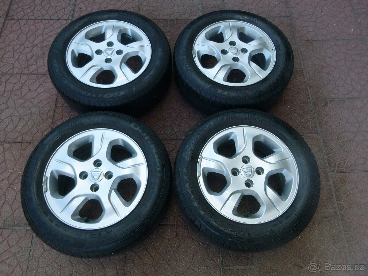 Letní sada alu originál Dacia 4x100 6Jx15 ET40