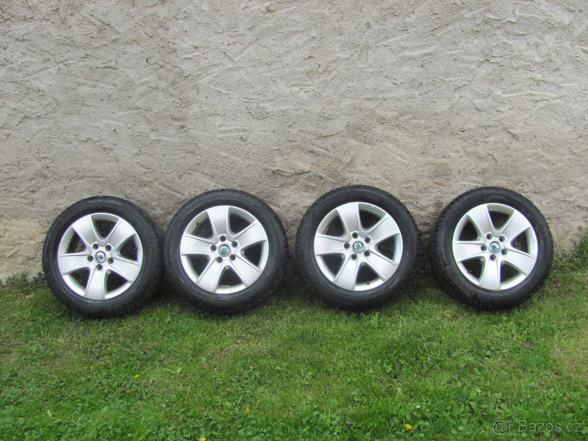ORIG. ALU ŠKODA CRATERIS 16"-5x112-205/55/R16