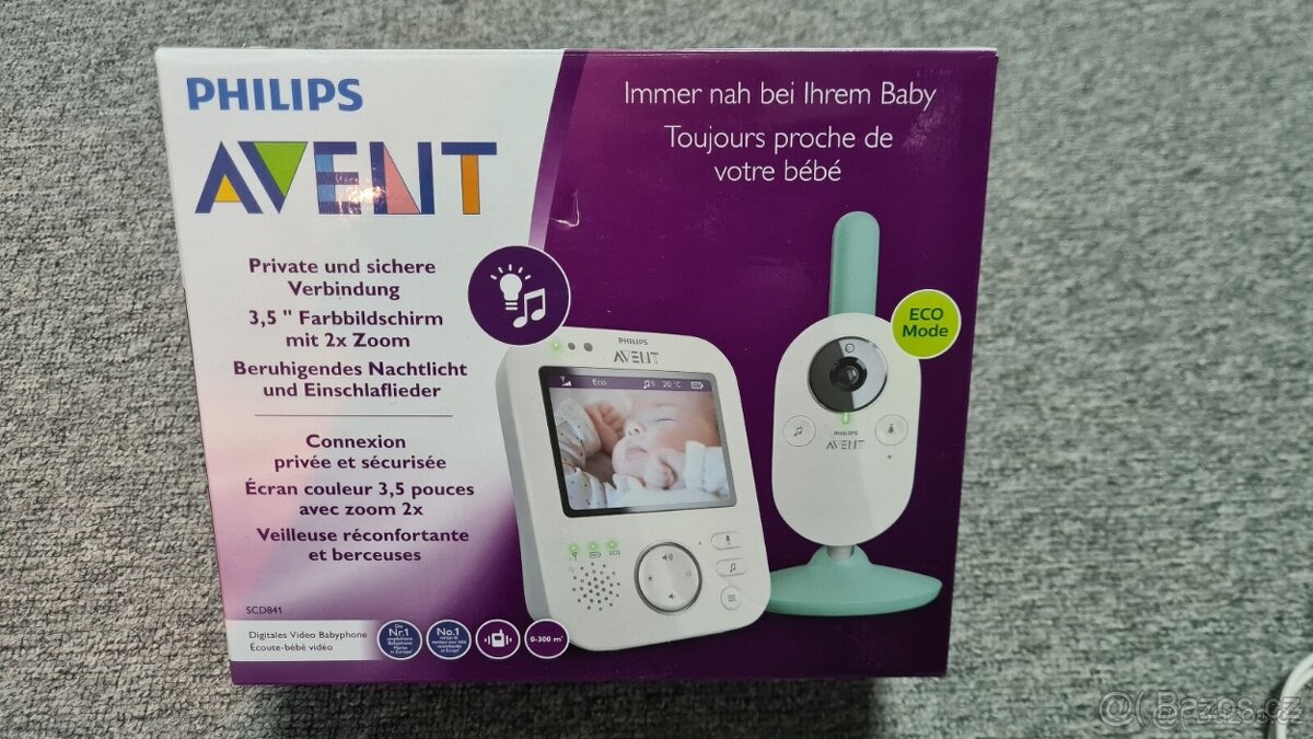 Dětská video chůvička Philips Avent SCD841