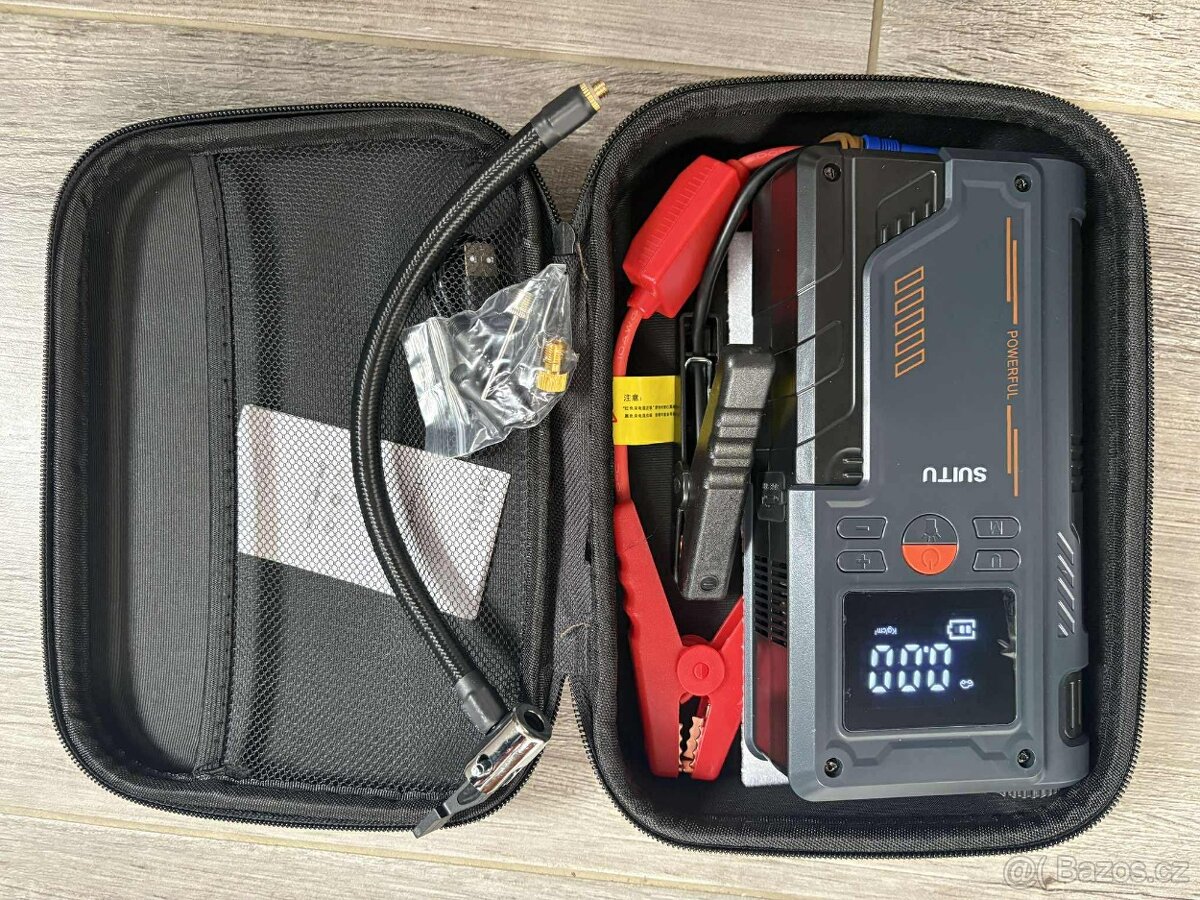 Startovací zařízení Booster Kompresor Jump Starter Air Pump