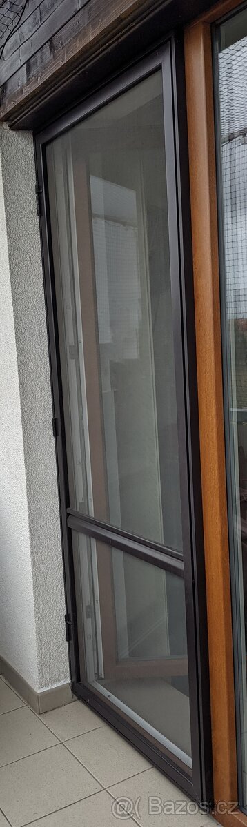 Dveřní síť proti hmyzu, hliník, barva antracid.