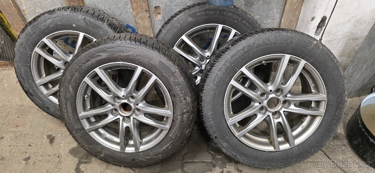 litá kola 16" + zimáky Hankook 205/60
