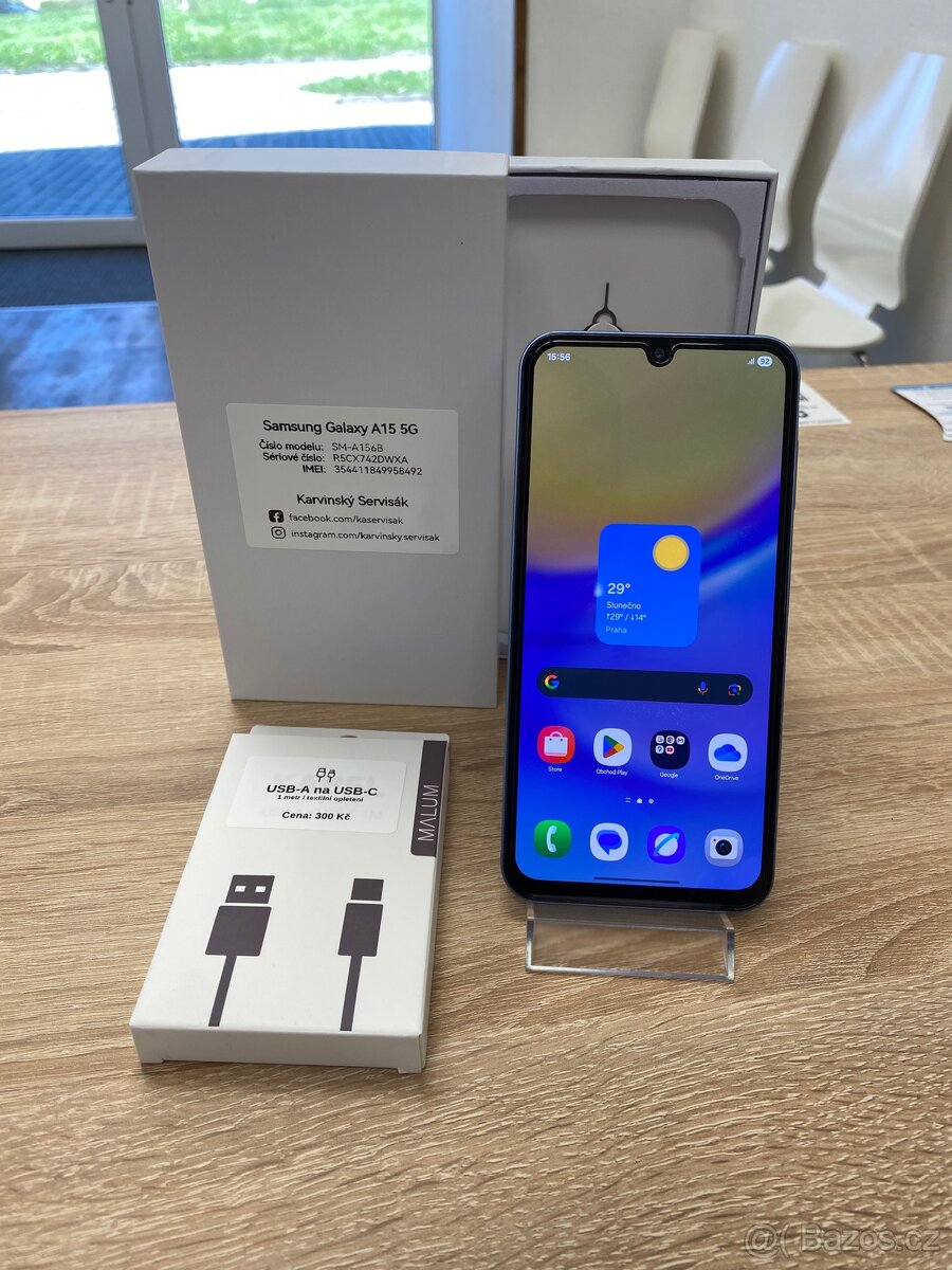Samsung Galaxy A15 5G, 128 Gb - modrý | TOP stav